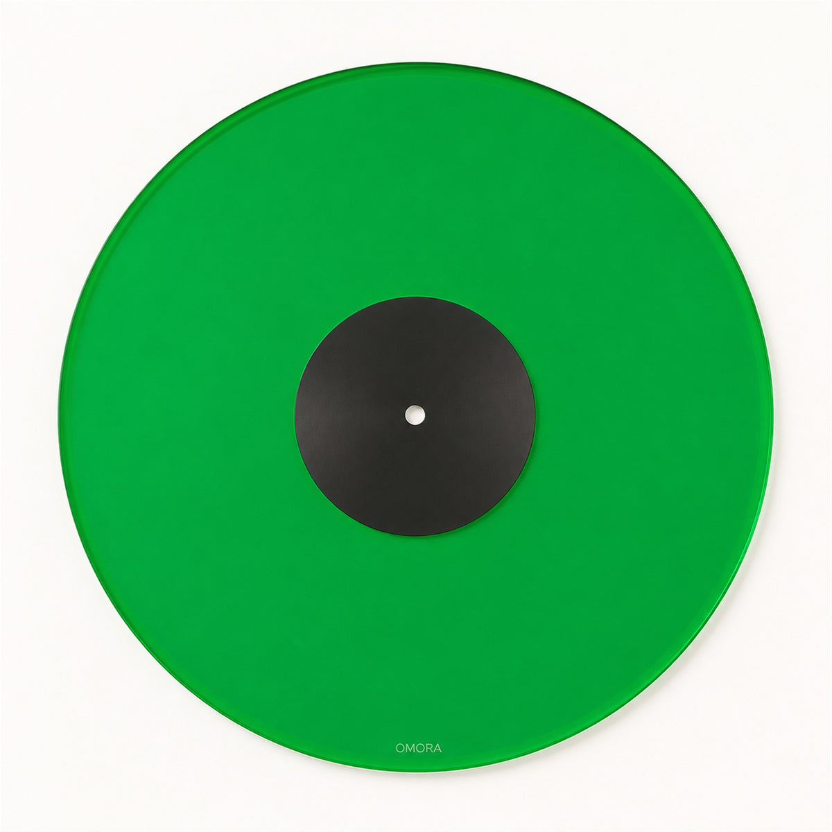 OMORA Glass Green Platter Mat shown on a clean background.