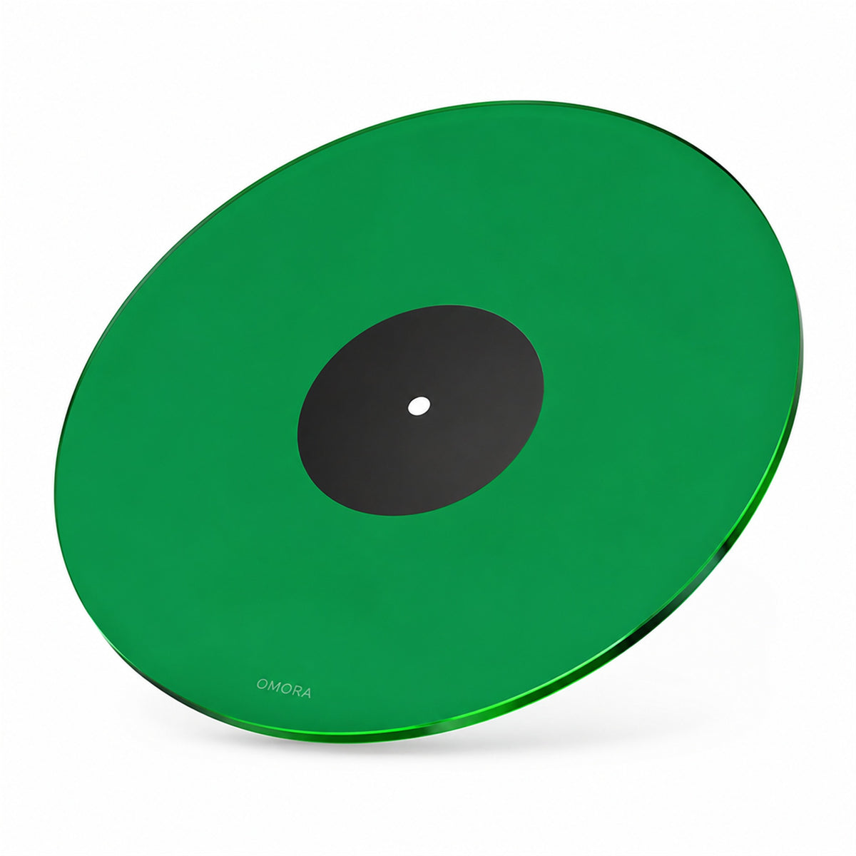 Alternate product view of OMORA Glass Green Platter Mat.