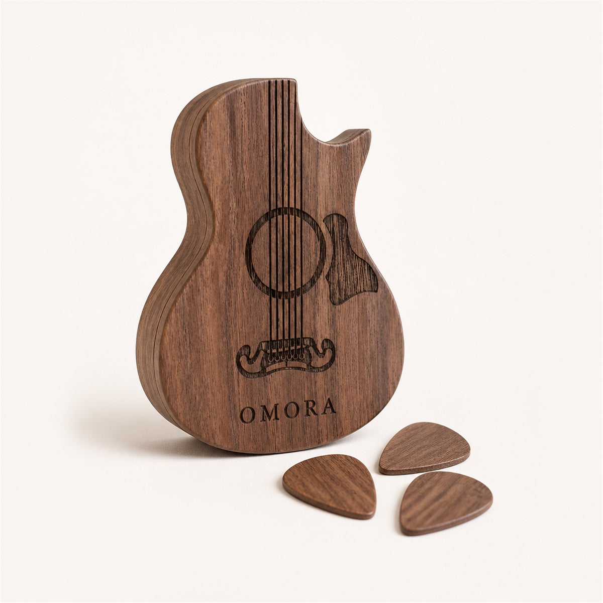 OMORA Pickcase Guitar Box shown on a clean background.